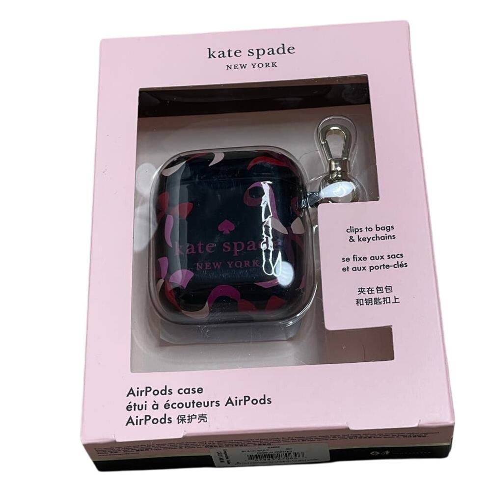 Kate Spade ribbon printed airpod case